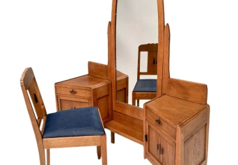 Art Deco Amsterdamse School Dressing Table or Vanity by J.J. Zijfers, 1920s